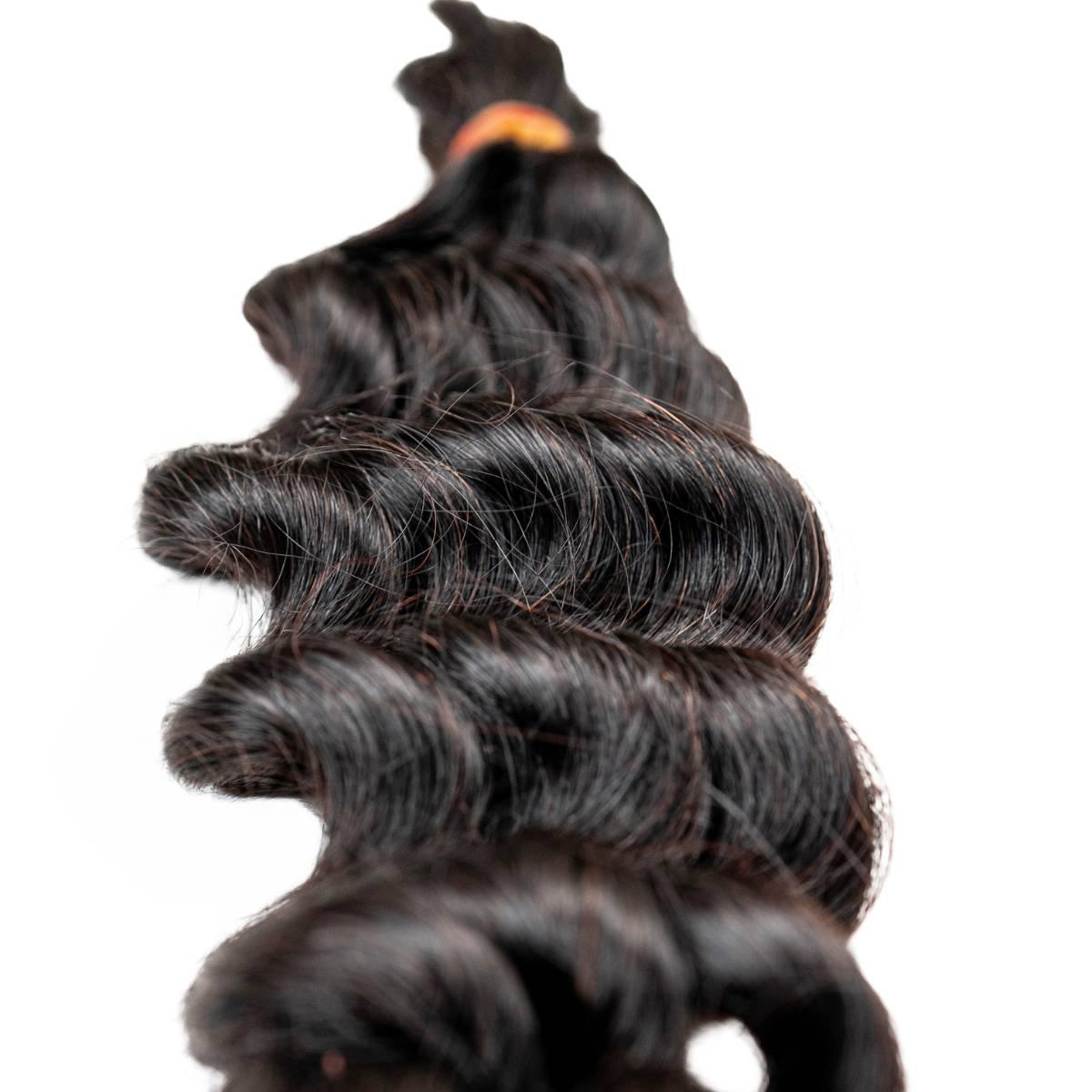 Raw Vietnamese Wavy Bulk Human Hair Extensions