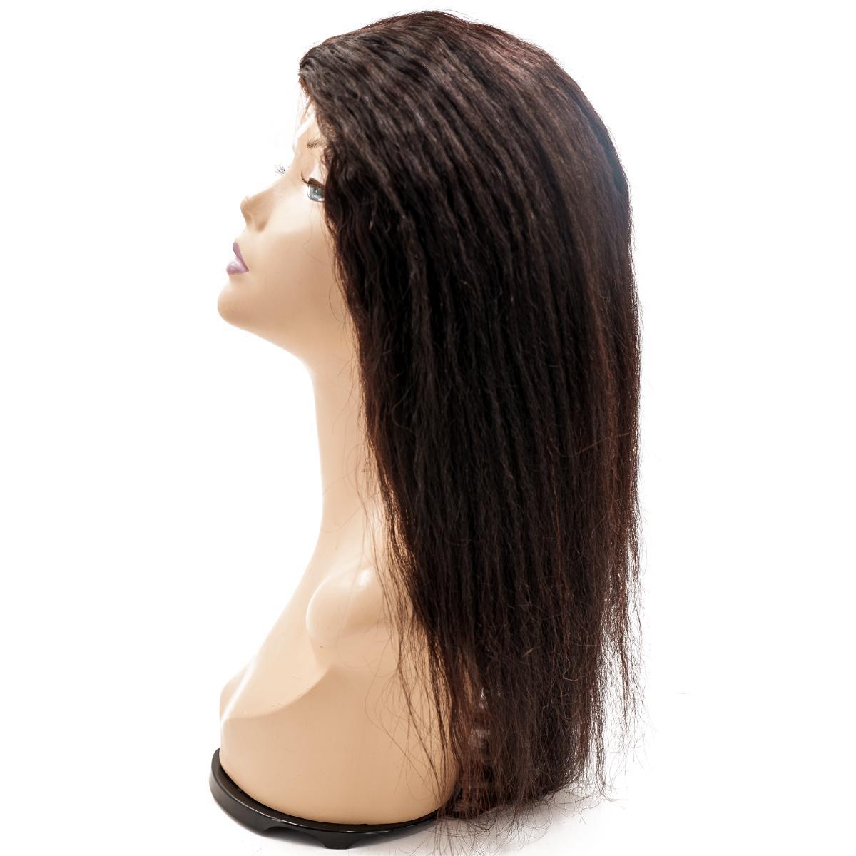 kinky straight fine mono base wig
