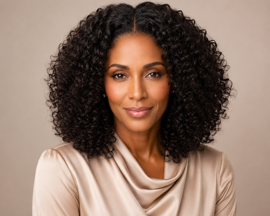 Curly Silicone Skin Medical Wig