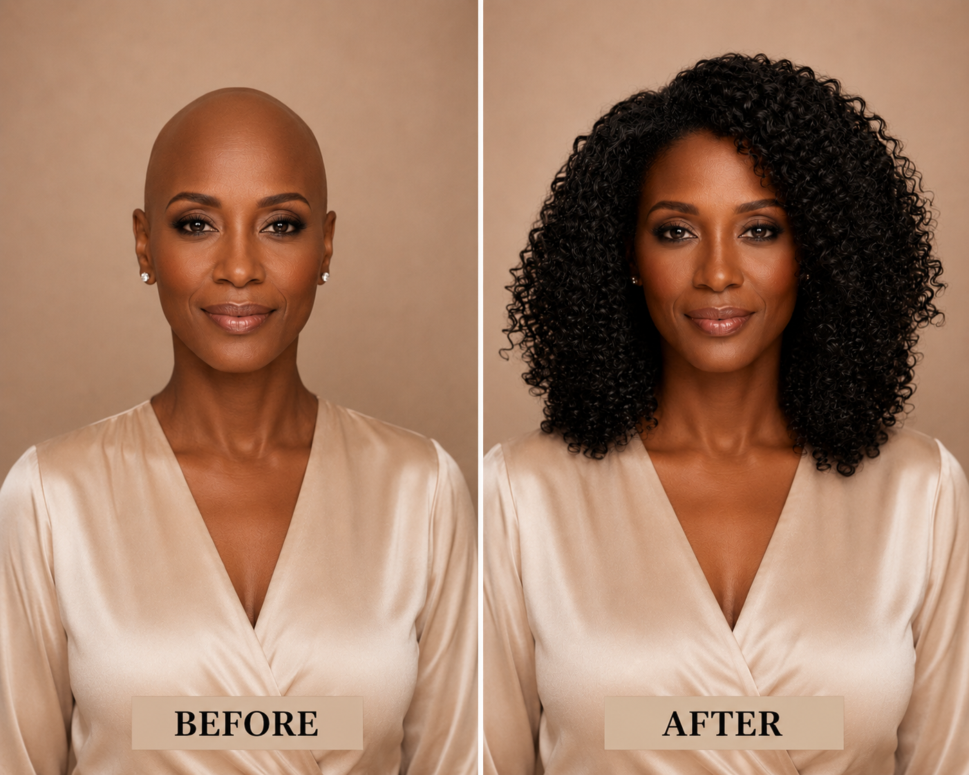 Curly Fine Mono Base Medical Wig
