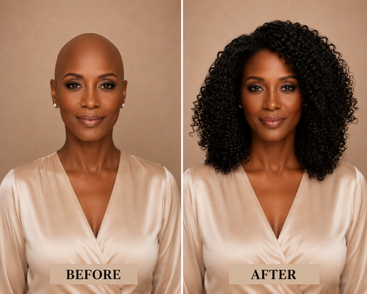 Curly Fine Mono Base Medical Wig