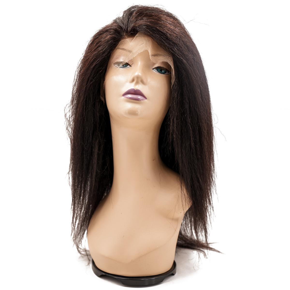 Kinky Straight Polyurethane Medical Wigs 