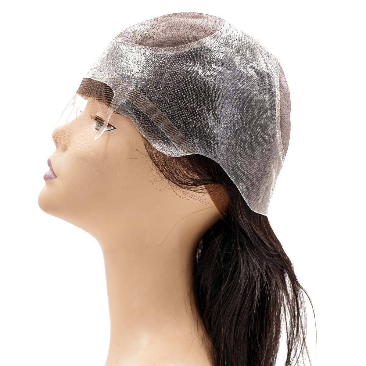 Straight Fine Mono Base Medical Wig side view