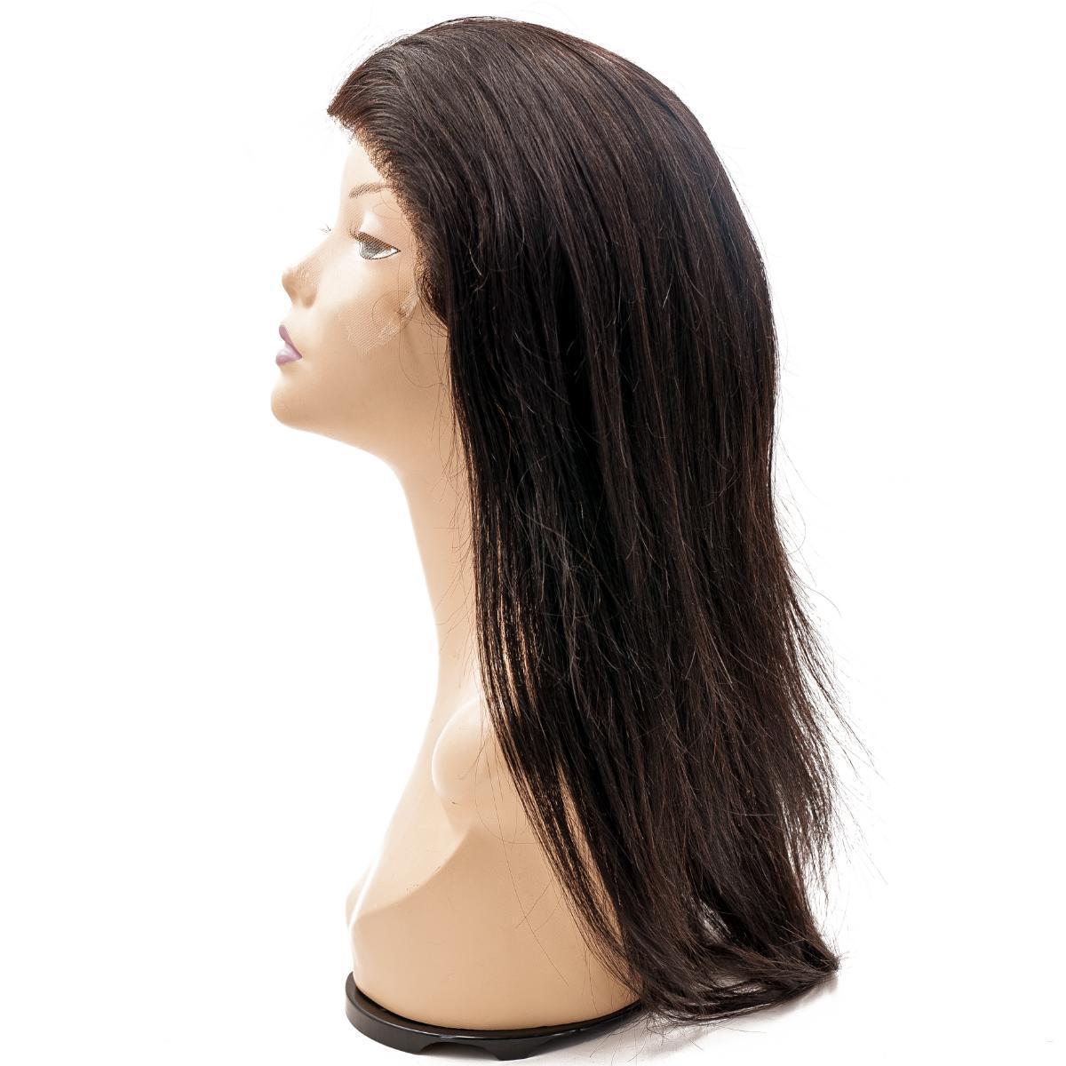 Straight Mono Lace Front PU Medical Hair
