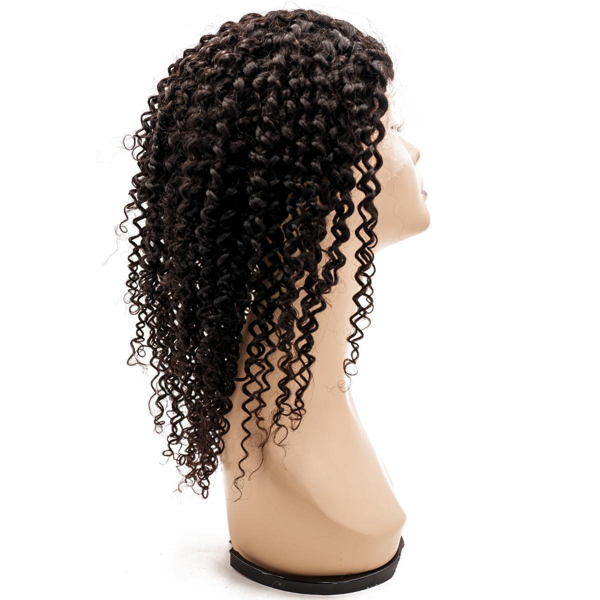 Curly Mono Lace PU Medical Wig