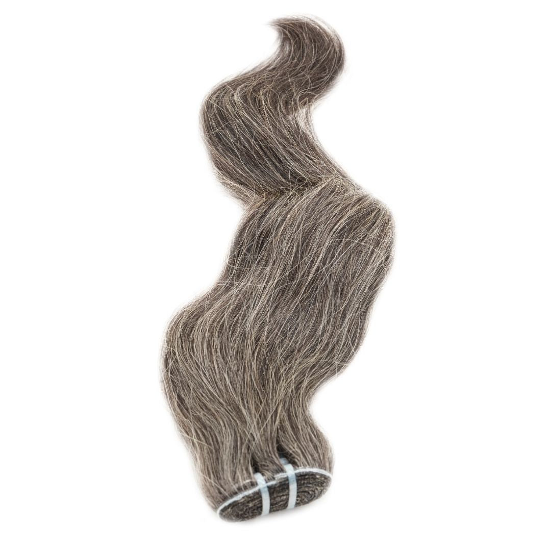 Raw Vietnamese Natural Gray Hair Extensions