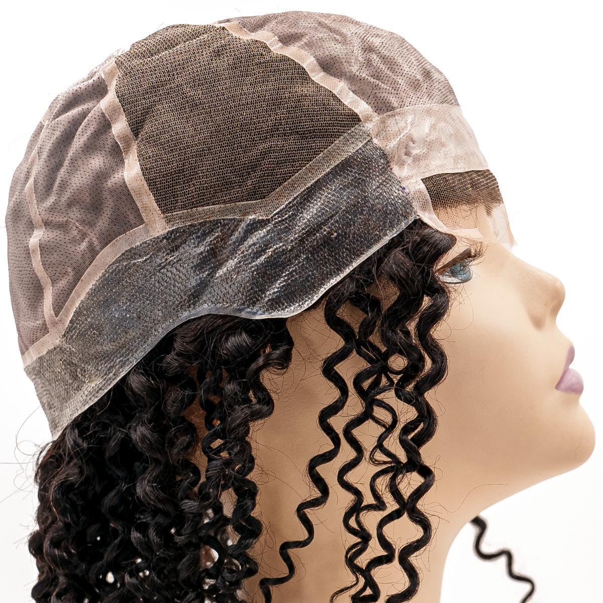 medical wig curly fine base