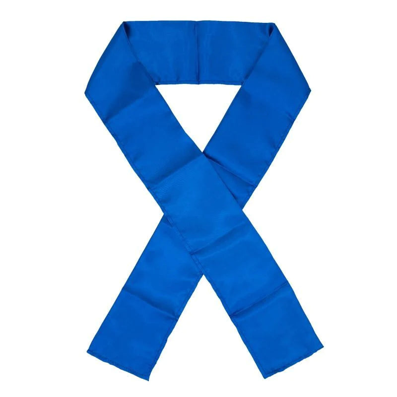 Blue edge silk scarf