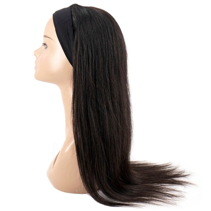 Straight head band wig
