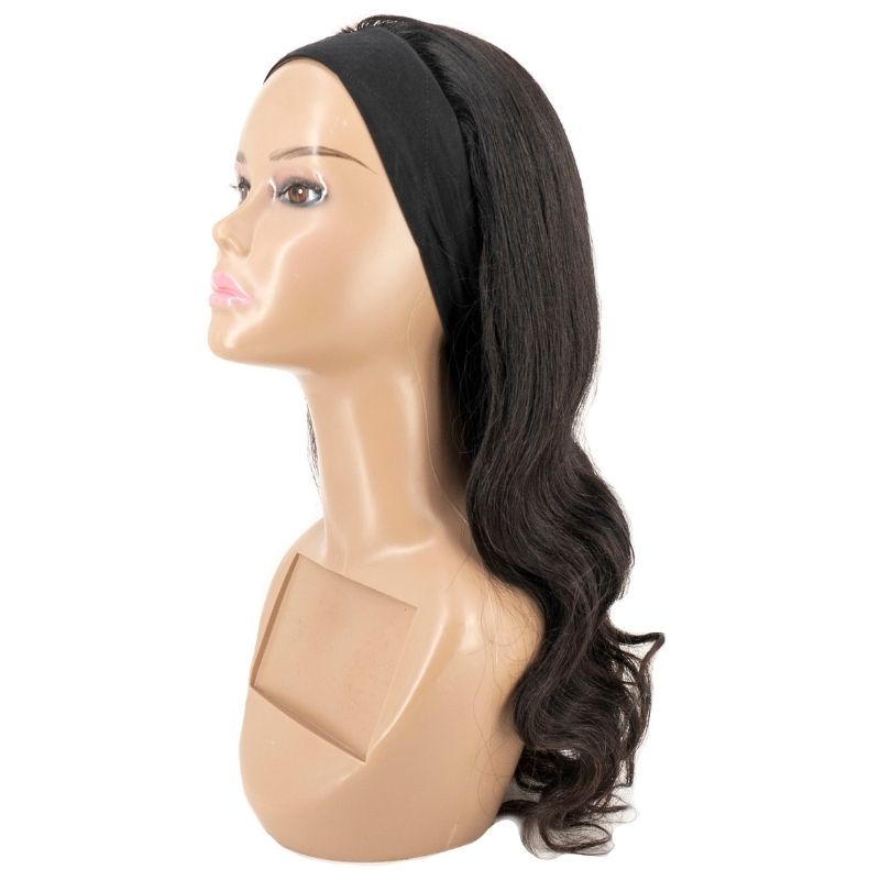 body waves headband wig