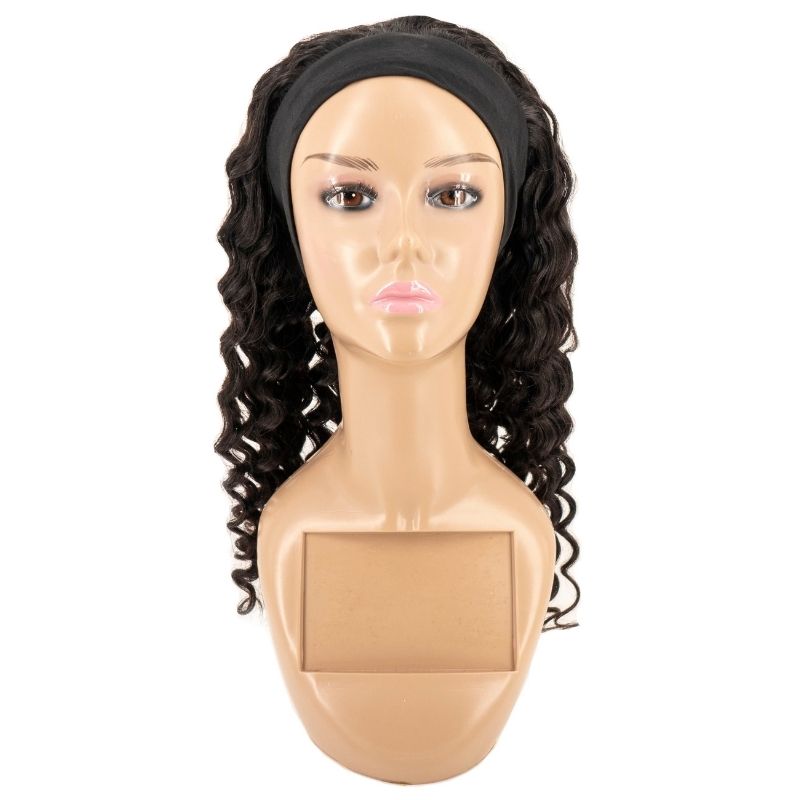 deep wave headband wig
