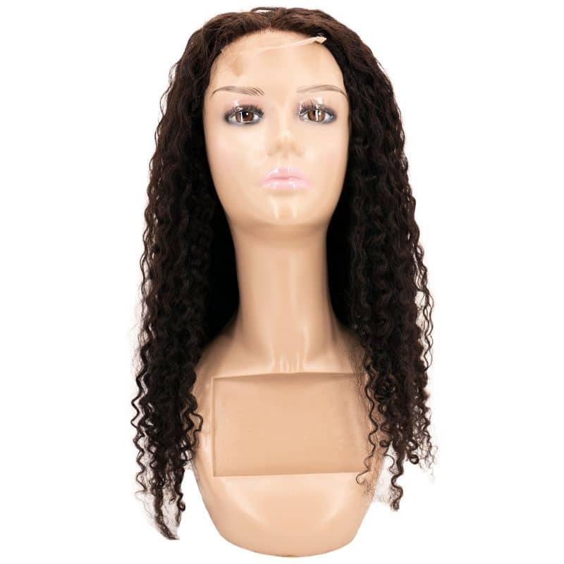 Kinky curly closure transparent closure wigs