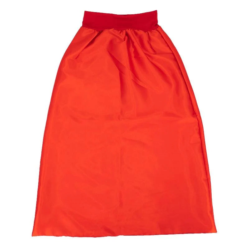 ruby red long silk bonnet