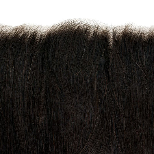 Zoomed in view of Brazilian Straight HD 13"x6" Frontal