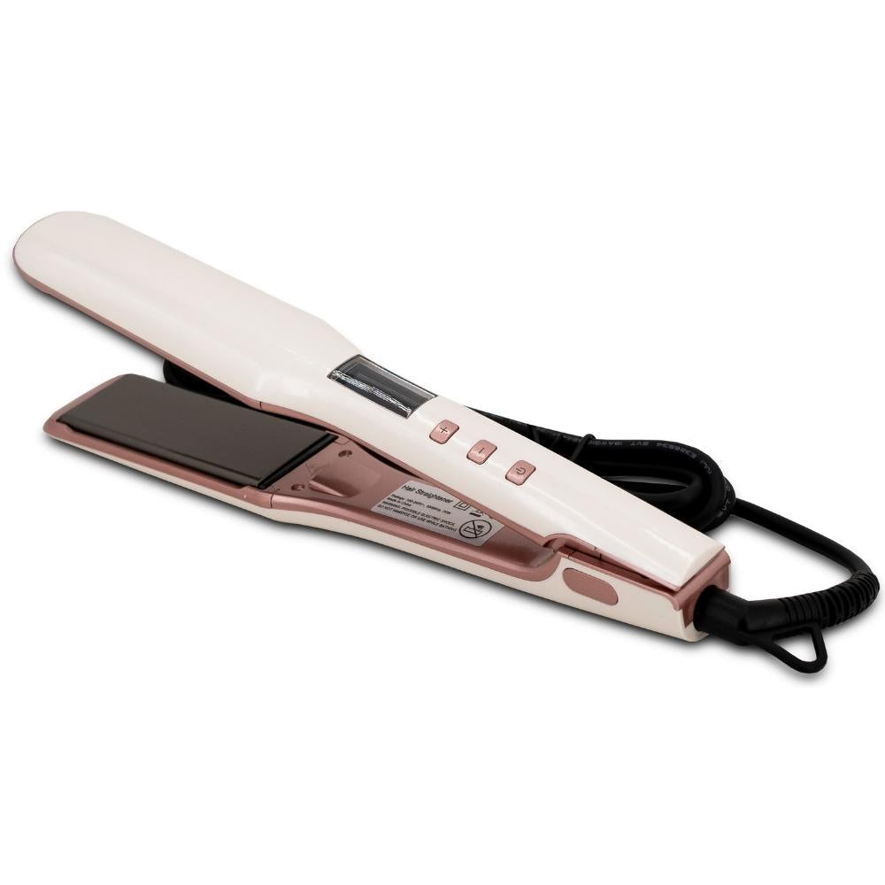 white flat iron titanium plates